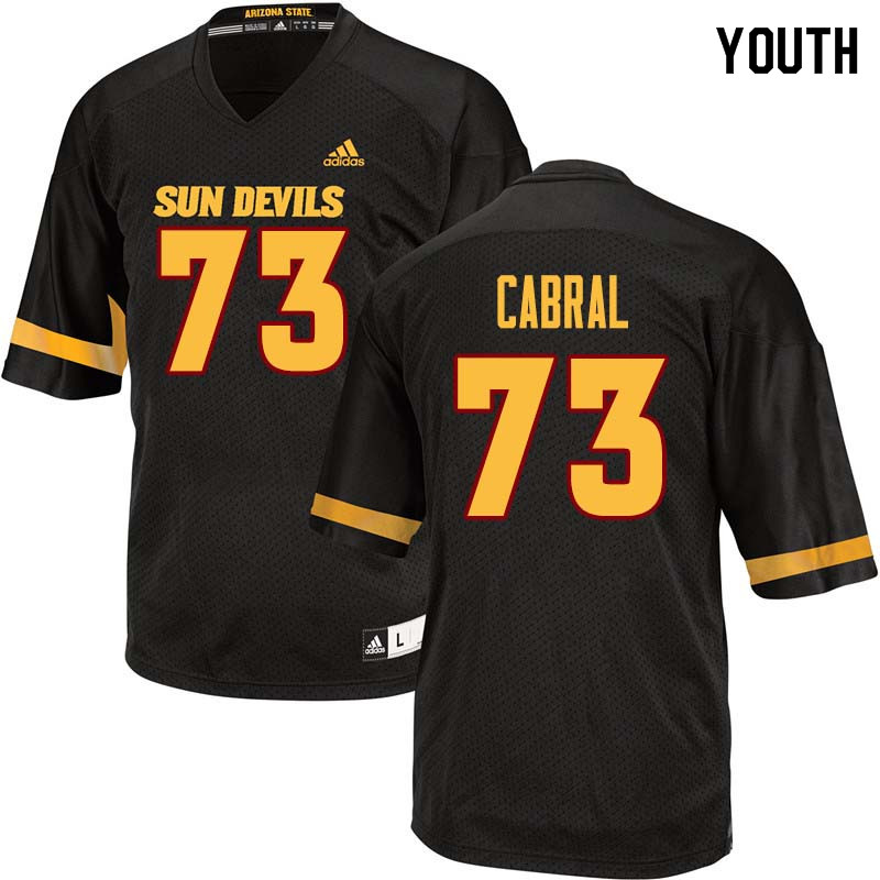Youth #73 Cohl Cabral Arizona State Sun Devils College Football Jerseys Sale-Black